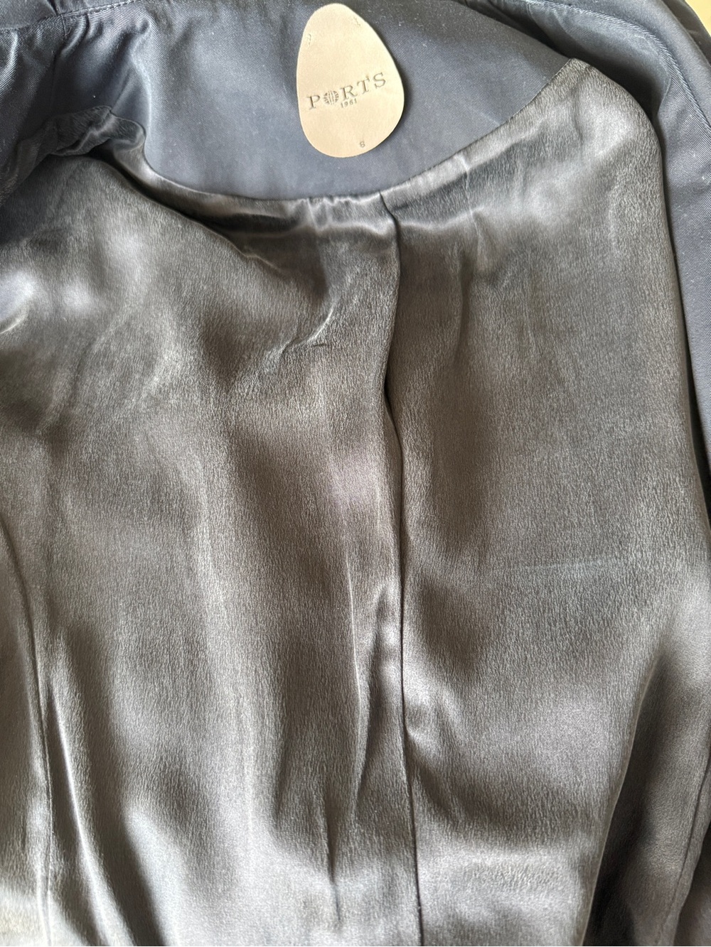 Ports 1961 Women’s Blue Structured Jacket with Shawl Collar | Size M - Picture 4 of 6
